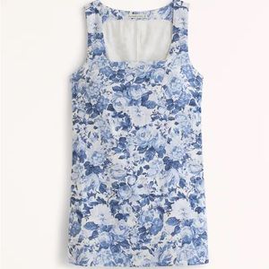 Abercrombie Linen-Blend Wide Strap Mini Dress Online Exclusive Size Small